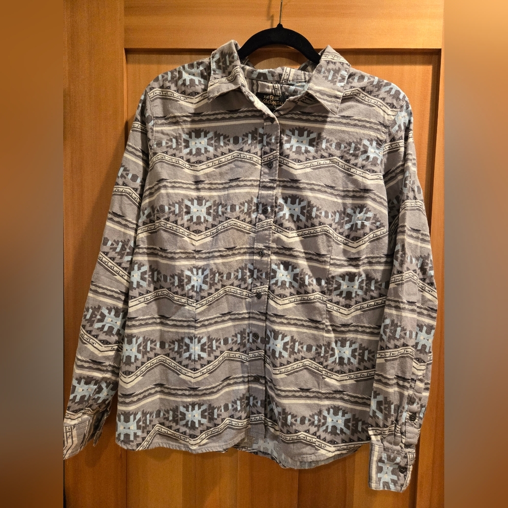 Noble Outfitters Aztec Flannel Shirt - Women's XL